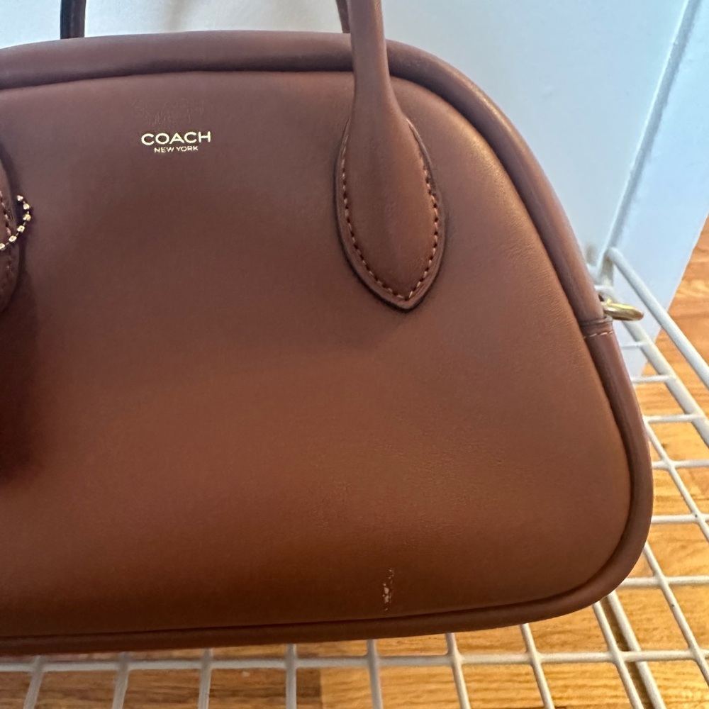 Coach Women's Brown Borough Bowling Bag - Picture 13 of 16